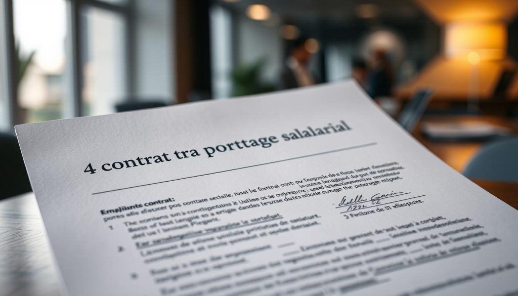 contrat travail portage salarial