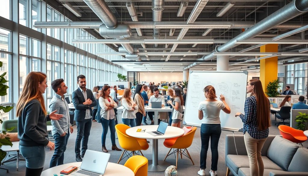employees explore