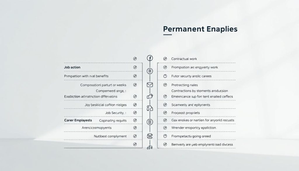 employment comparison chart