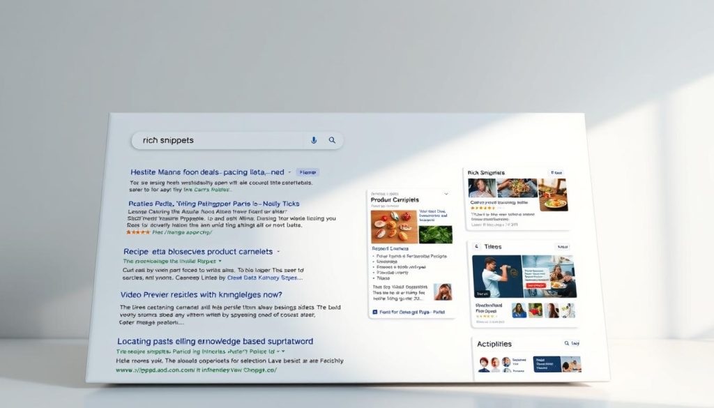 enhanced search results with rich snippets