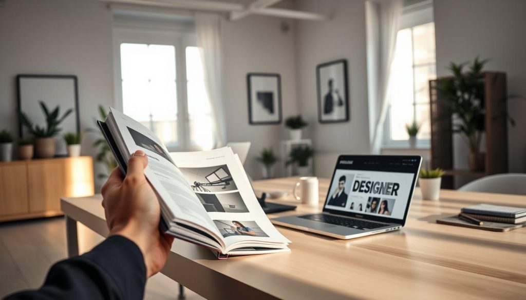 evaluating designer portfolio examples