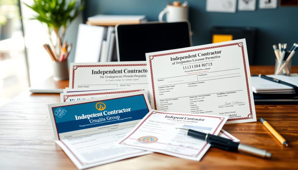 independent contractor business licenses and permits