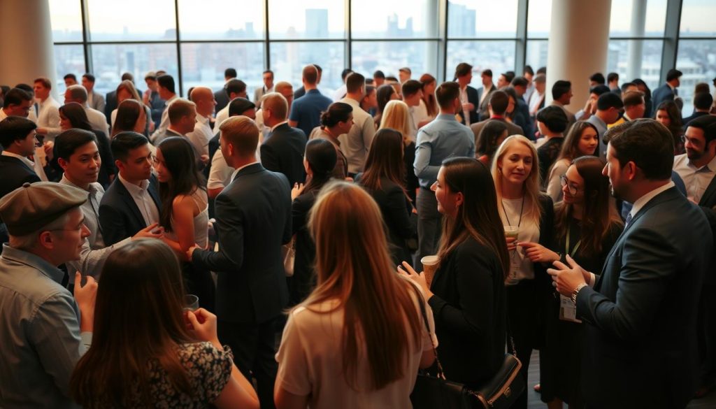 meet new people at professional events