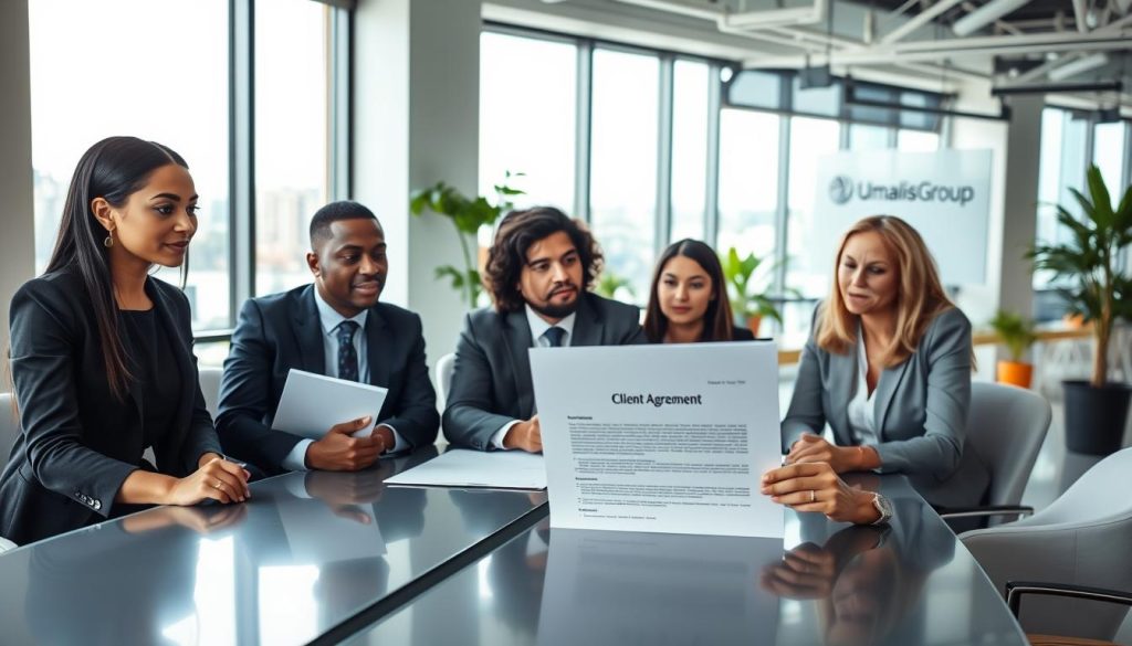 portage company client agreement