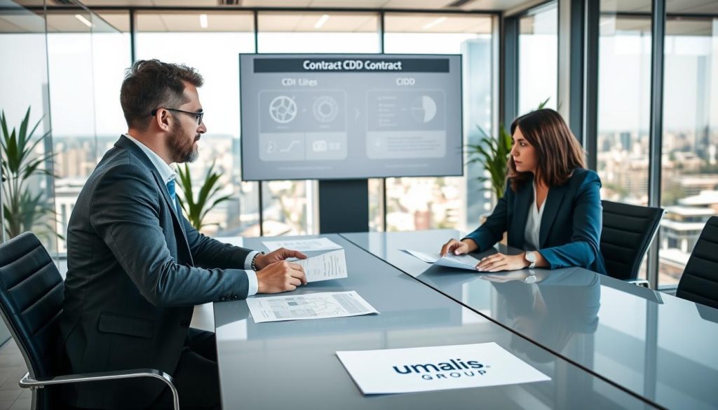 portage salarial CDI and CDD contract comparison