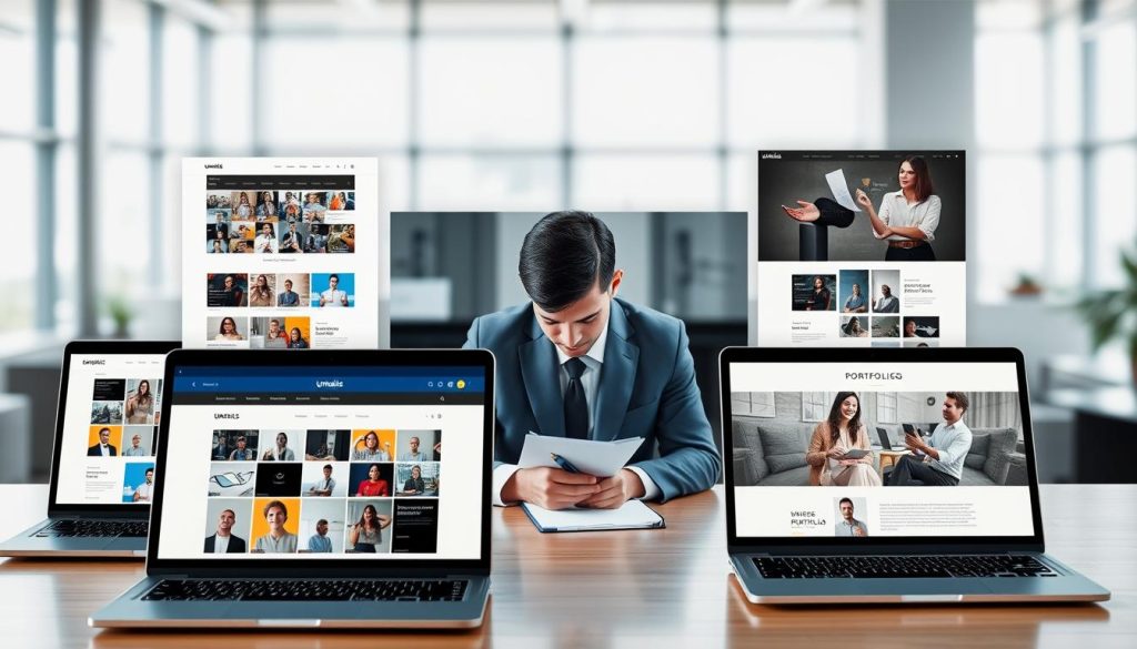 portfolio website formats