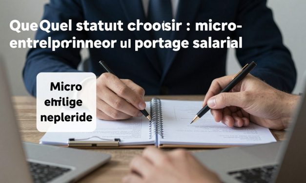 Quel Statut Choisir : Micro-Entrepreneur ou Portage Salarial ?