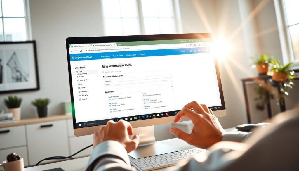 setting up bing webmaster tools account