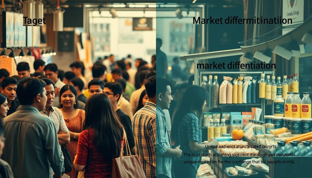 target audience vs market differentiation