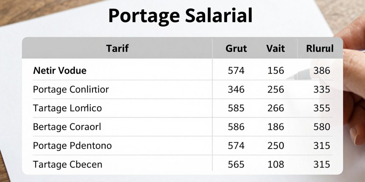 Tarif Portage Salarial : Coûts et Services Expliqués