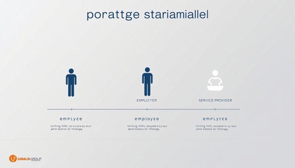 tripartite portage salarial model comparison