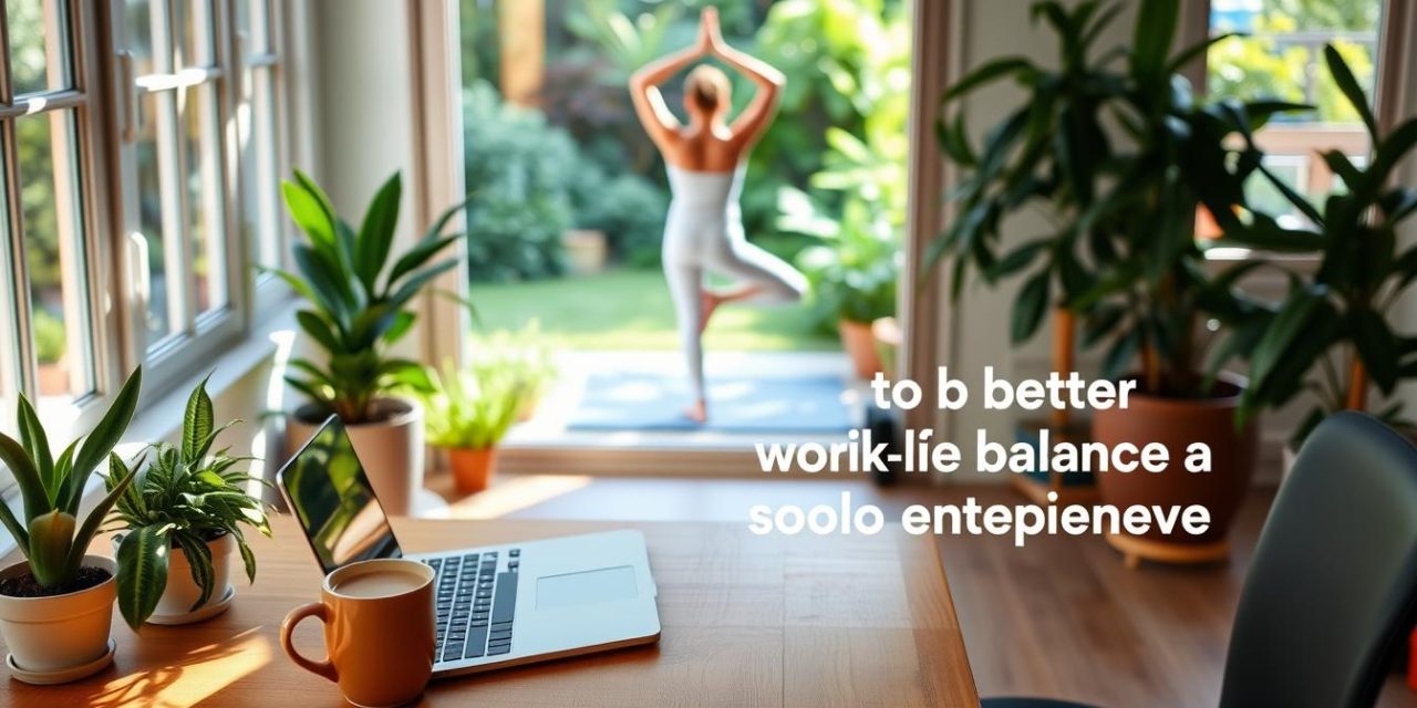 Tips for Better Work-Life Balance as a Solo Entrepreneur