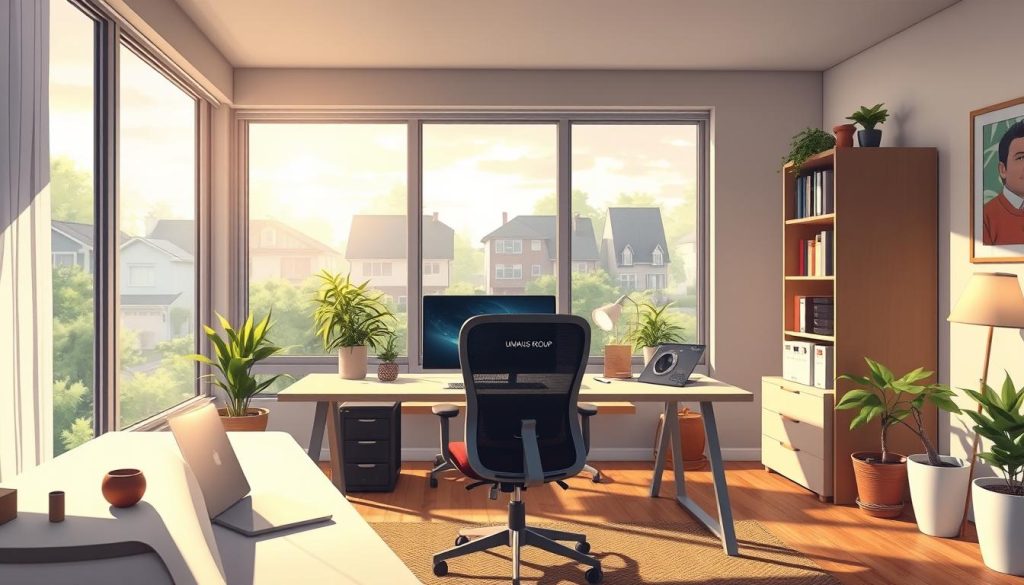 working home
