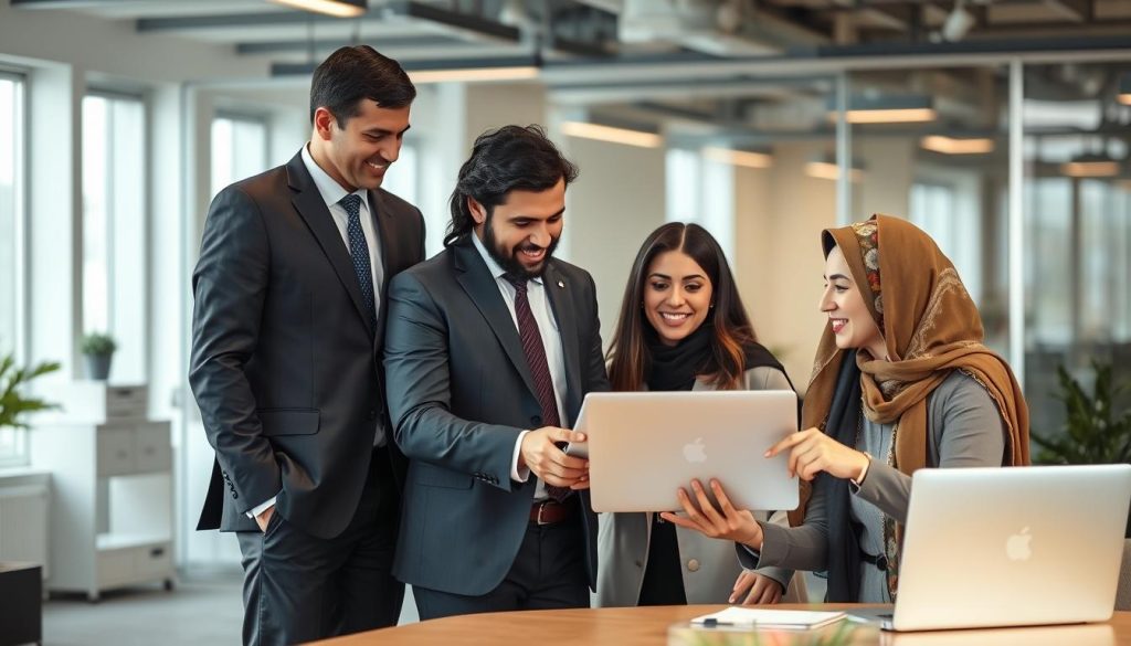 صورة تمثل المهنيين العرب في فرنسا يعملون بنظام Portage Salarial